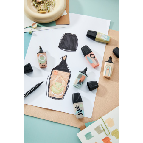 Evidenziatori Stabilo Boss® Mini NatureVibes - conf. 6 colori assortiti 07/06-31
